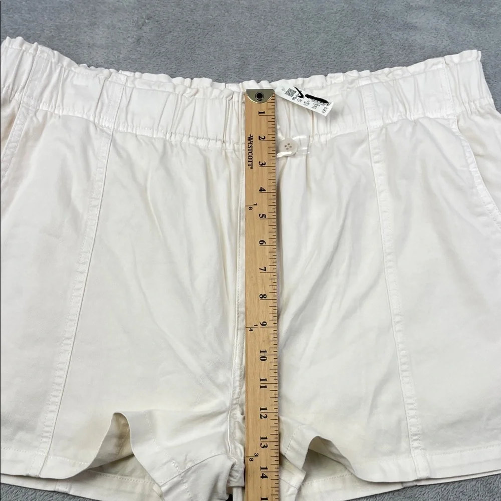 NEW Madewell 33 High Waist White Cream‎ Paperbag Shorts